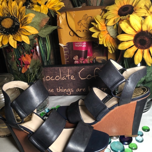 Vince Camuto Wedged Sandals - Picture 6 of 8